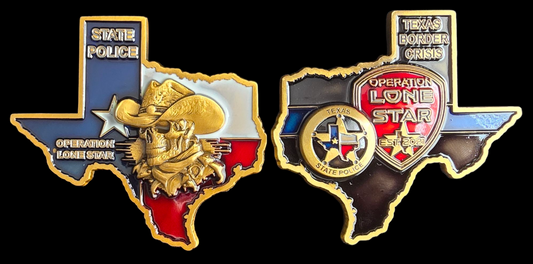 Operation Lone Star - Texas Shape Antique Gold