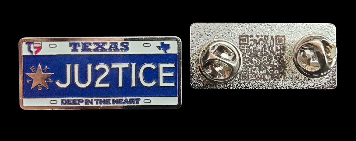 Texas Ju2tice Lapel Pin