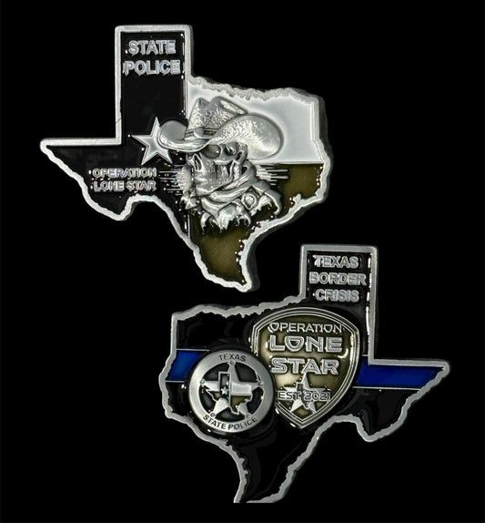Operation Lone Star - Texas Shape Antique Nickel- OD Green