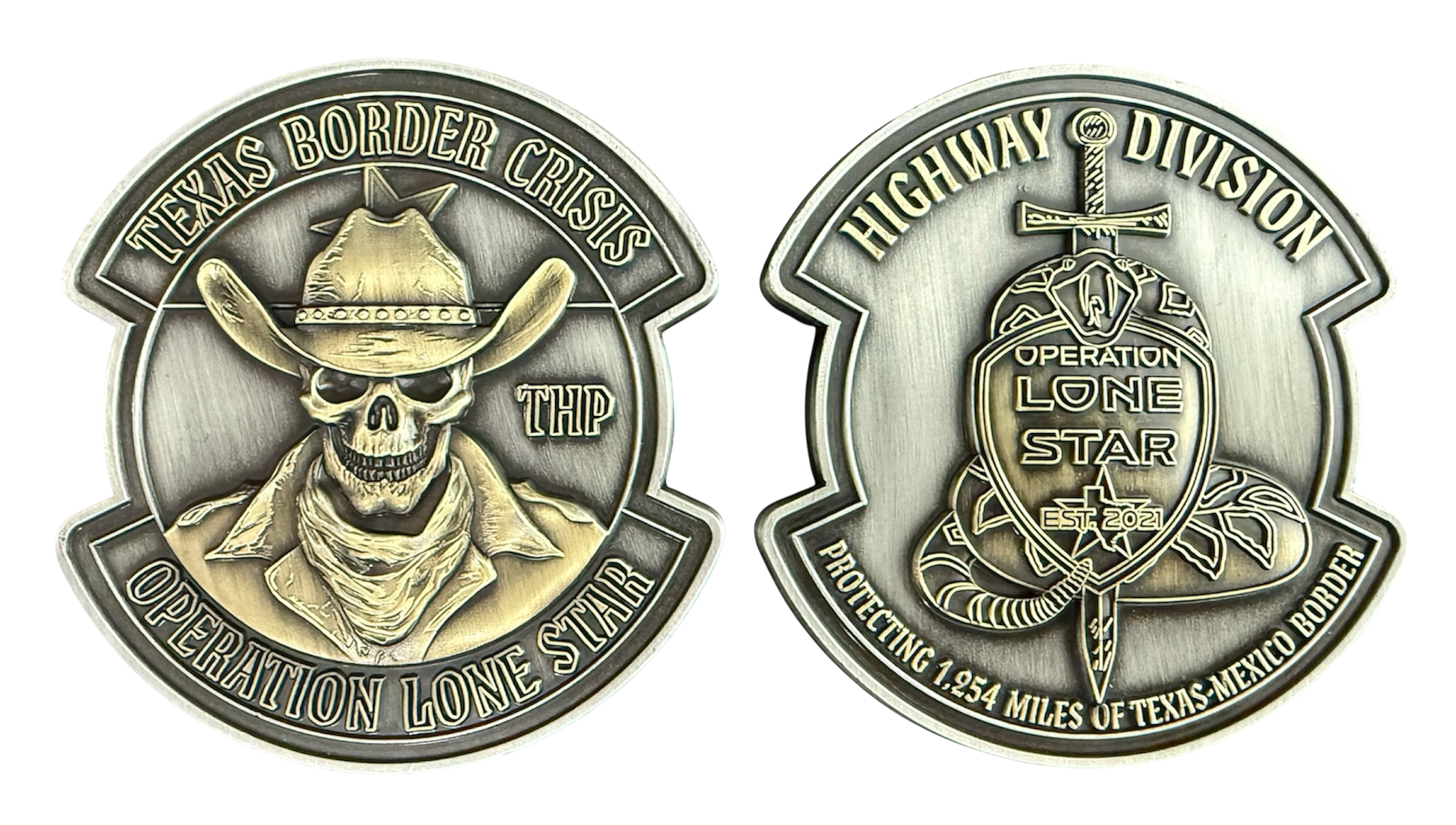 Operation Lone Star - 1,254 Mile Antique Silver/Antique Gold