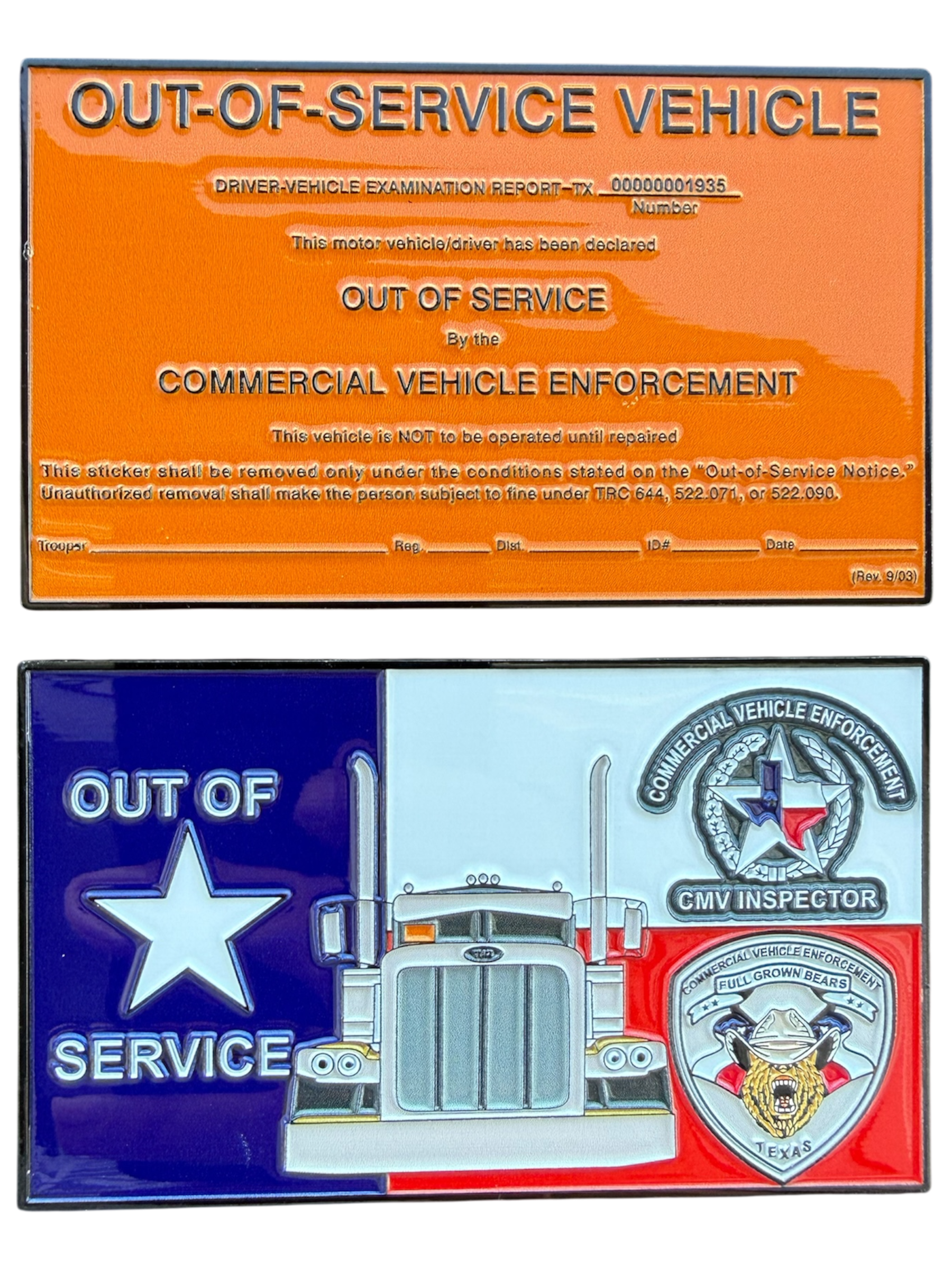 Commercial Vehicle Enforcement- OOS