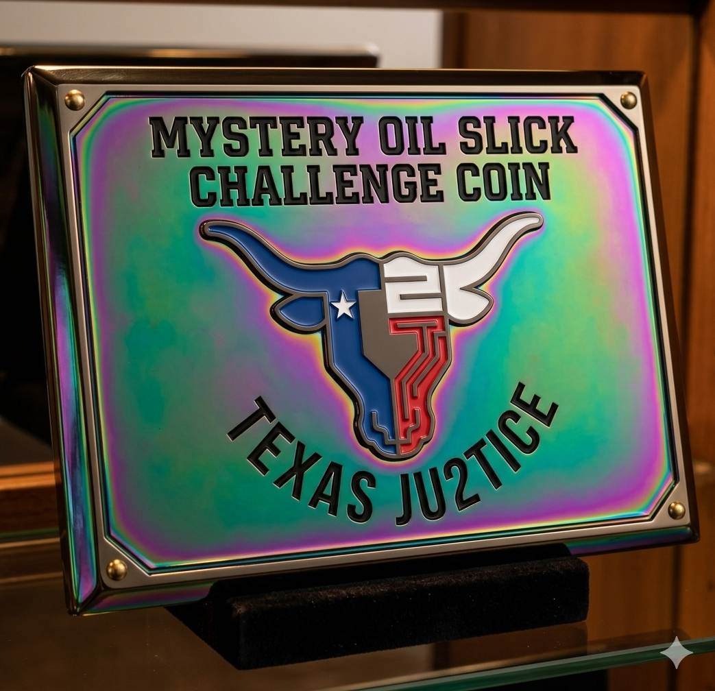 **MYSTERY** Operation Lone Star All Oil Slick Challenge Coin