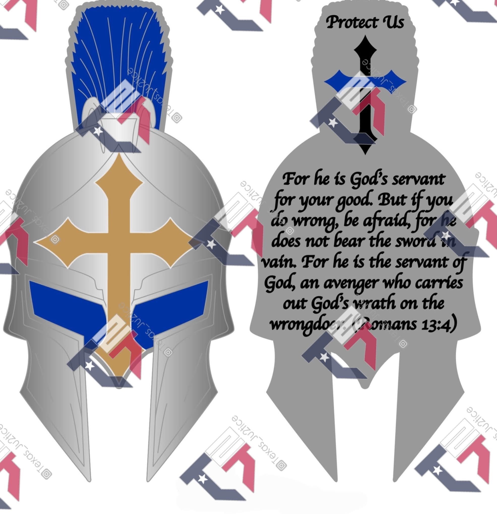 Spartan Helmet - Romans 13:4